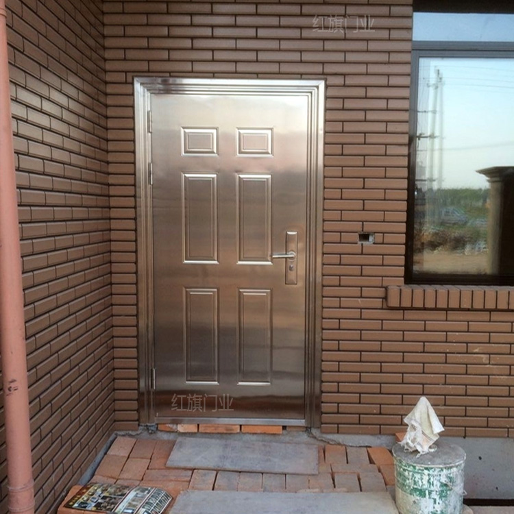 加厚不锈钢防盗门304白钢单门家用房间室外201不生绣防锈户外大门(图17)