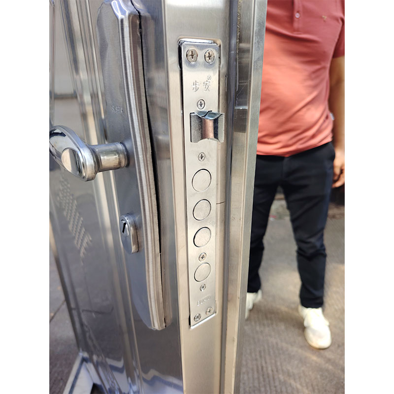 现货304加厚不锈钢门整板门防盗门单门进户门家用福字门农村自建(图12)