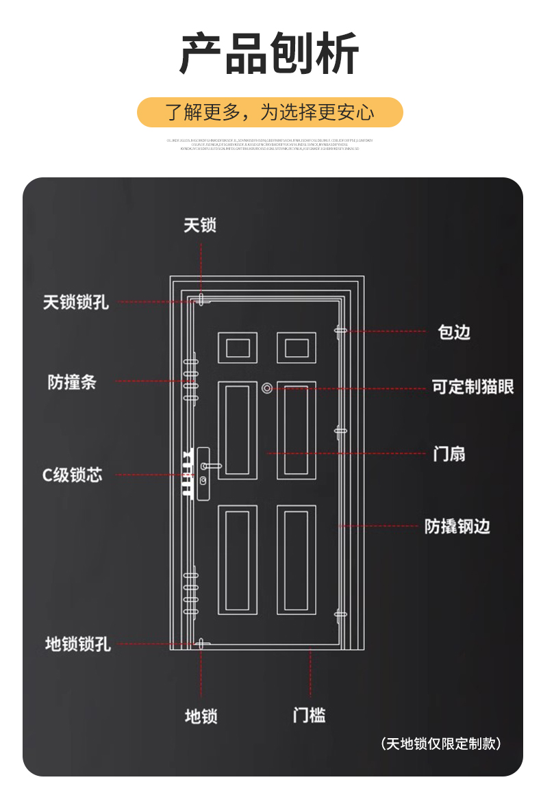 【特价批发】304不锈钢单门进户防盗门阳台门出租房门农村入户门(图9)