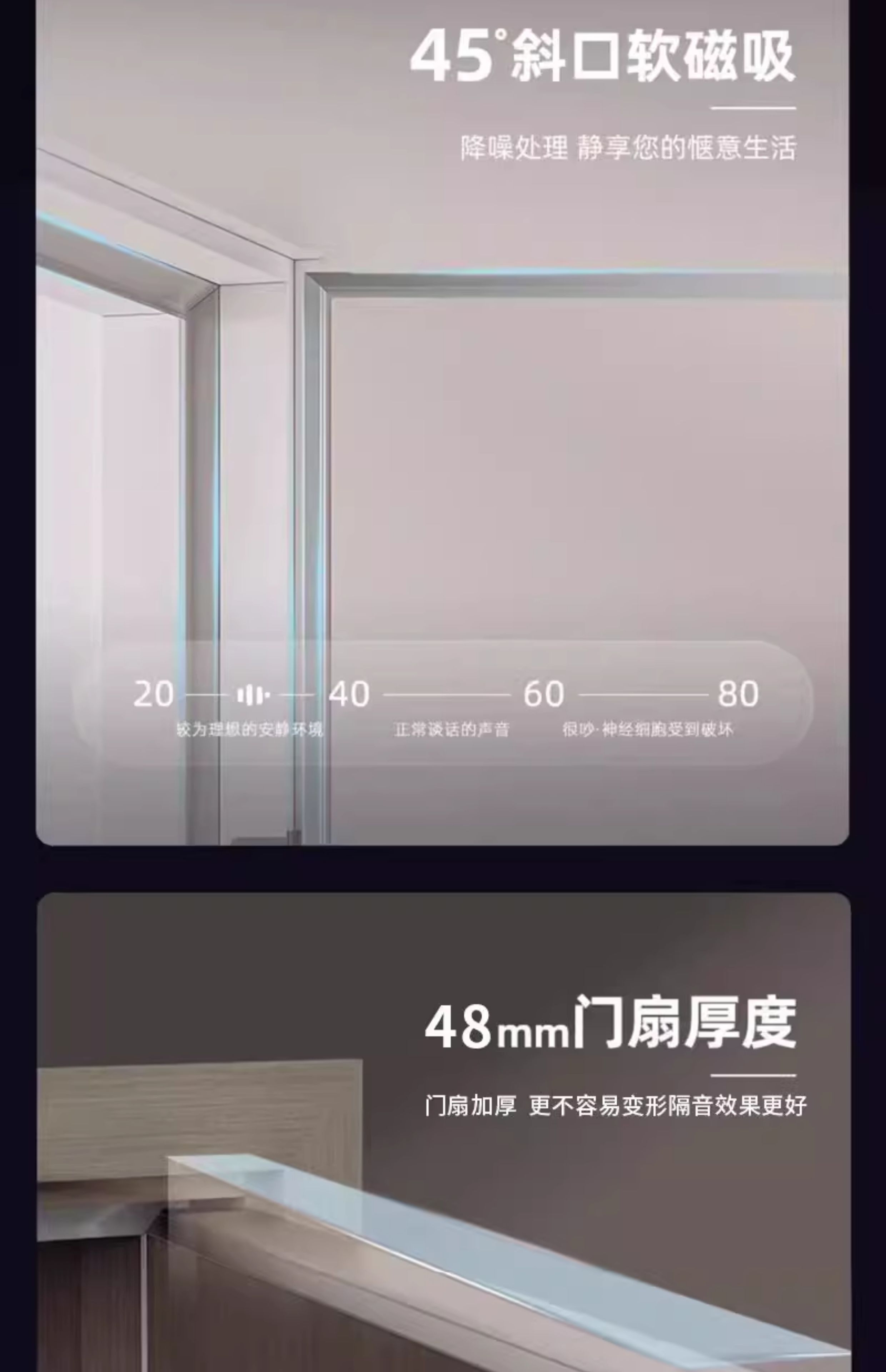 五星酒店同款卧室静音门室内隔音门定制家用房间隔音门实木静音门(图2)