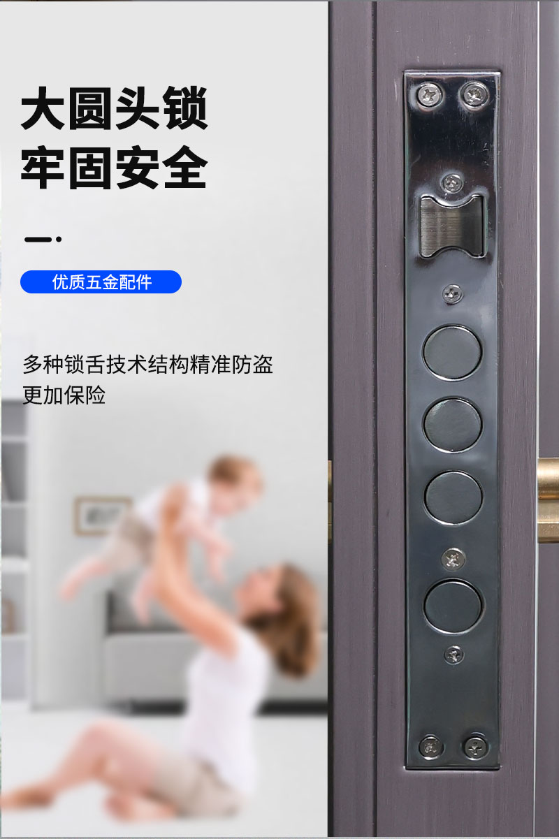 镀锌板房间门 烤漆门 卧室门 佛山工厂直销 平开门防潮防白蚁耐用(图6)