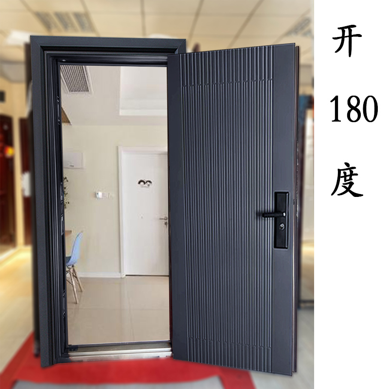 家用钢质门定制进户房间入户防盗门安全工程仿铜保温烤漆钢制大门(图8)