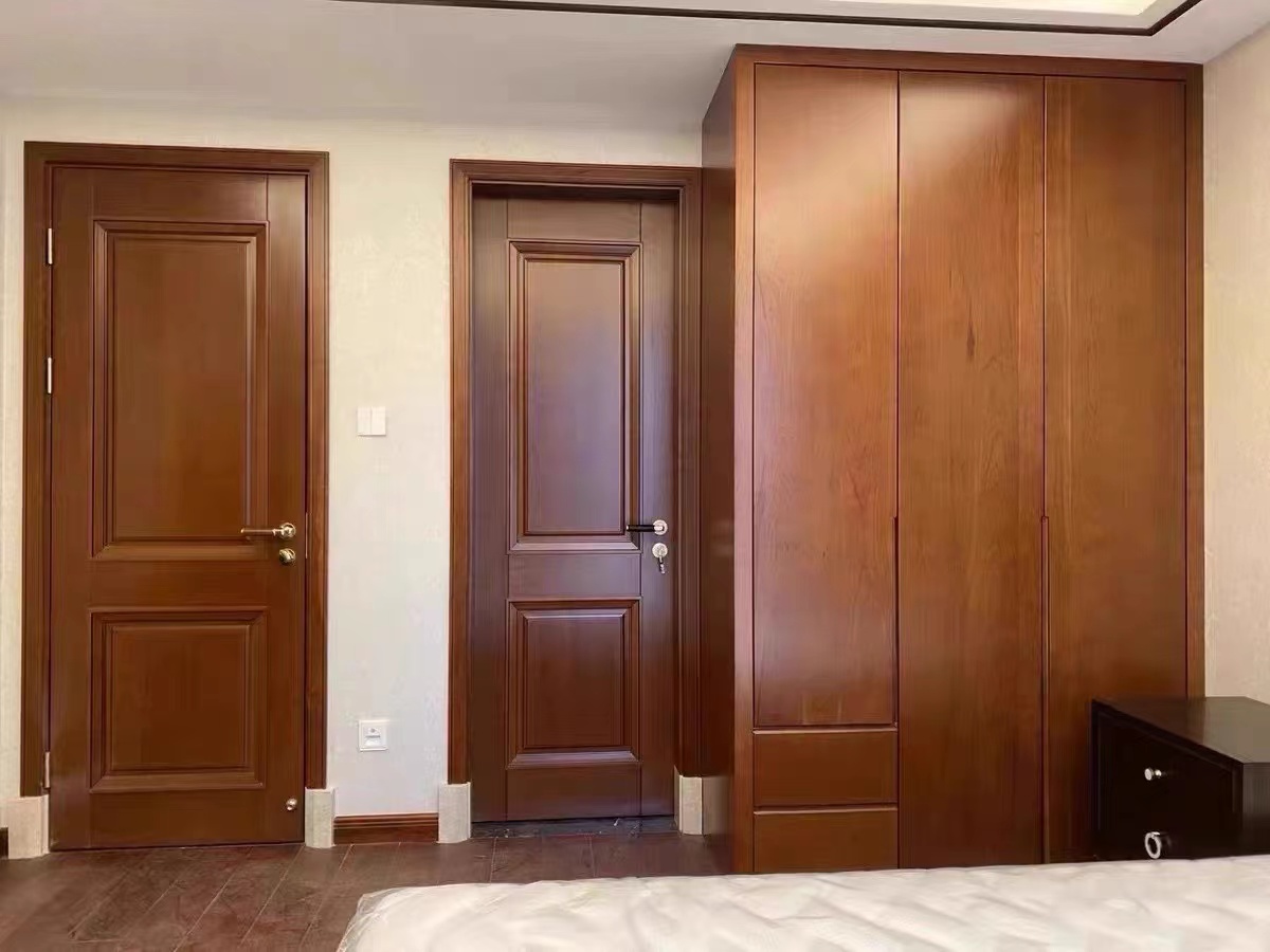 定制法式门卧室套装门实木烤漆门木门室内门房门套厨卫移门隐形门(图23)