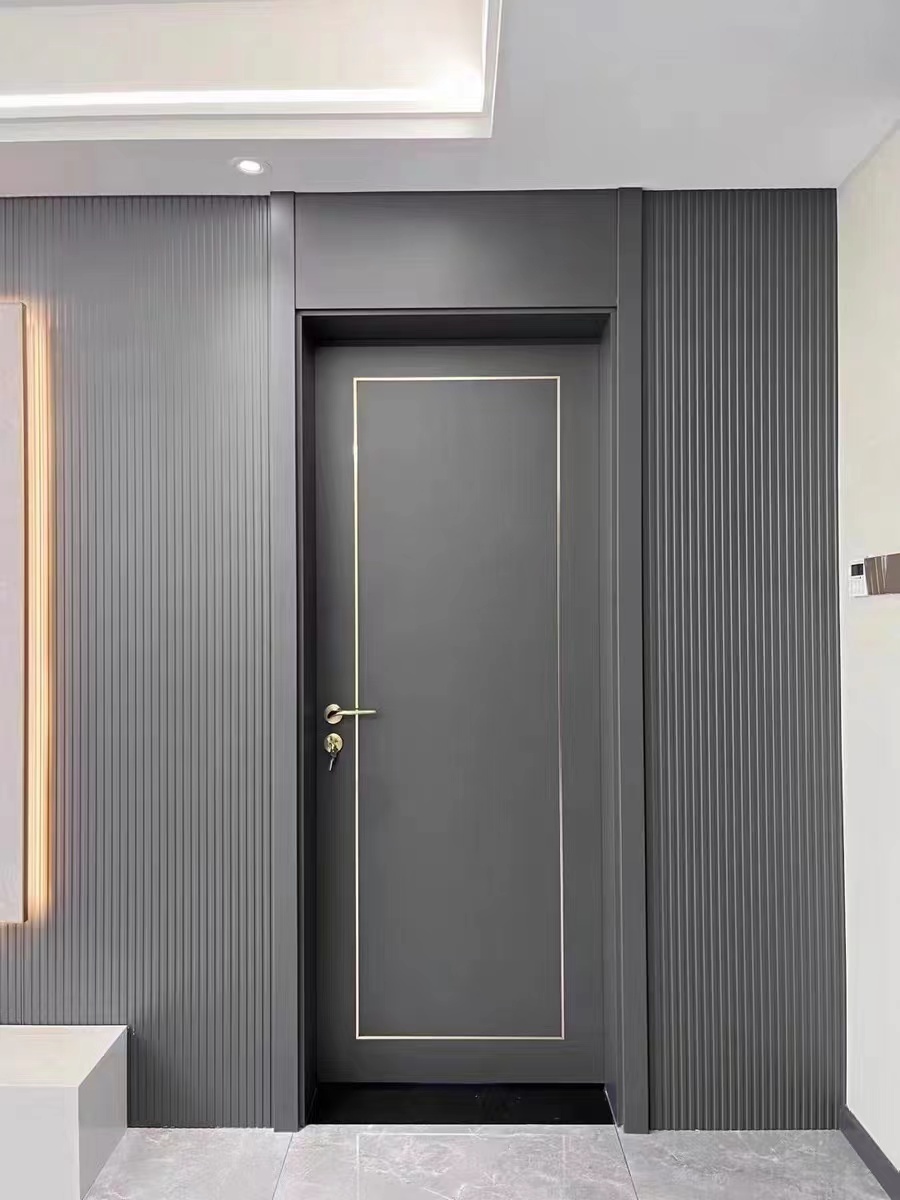 定制法式门卧室套装门实木烤漆门木门室内门房门套厨卫移门隐形门(图45)