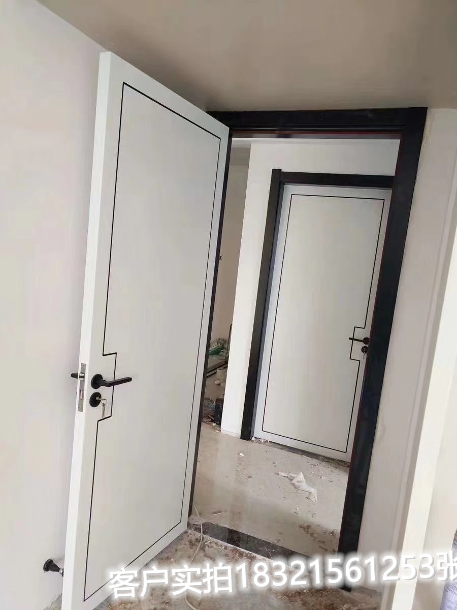 定制法式门卧室套装门实木烤漆门木门室内门房门套厨卫移门隐形门(图73)