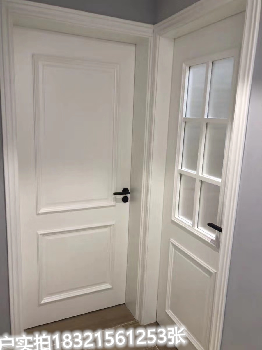 定制法式门卧室套装门实木烤漆门木门室内门房门套厨卫移门隐形门(图77)
