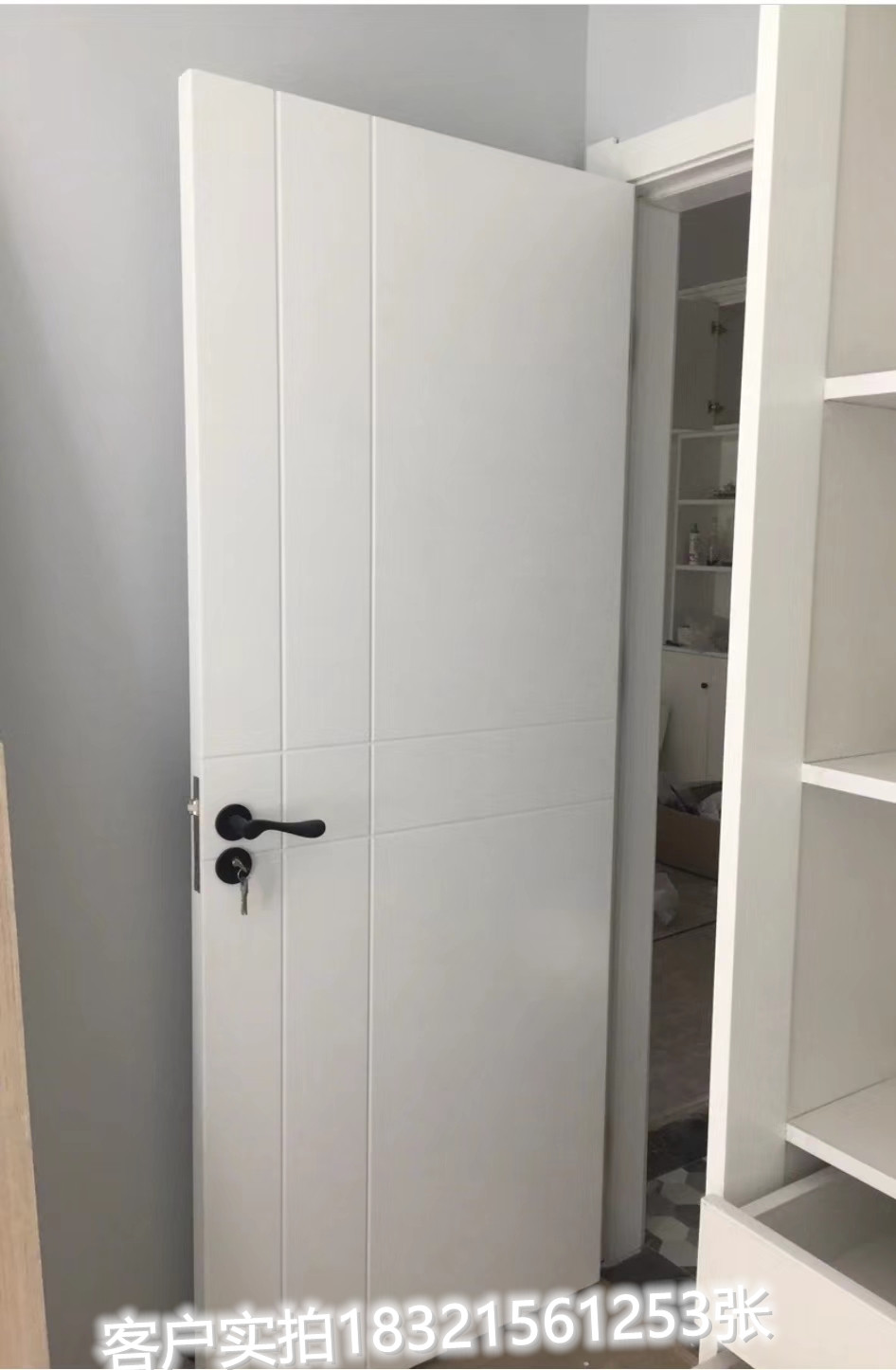 定制法式门卧室套装门实木烤漆门木门室内门房门套厨卫移门隐形门(图78)