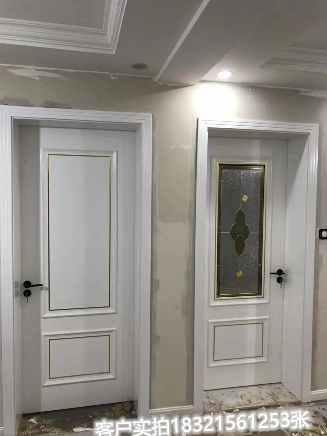 定制法式门卧室套装门实木烤漆门木门室内门房门套厨卫移门隐形门(图82)