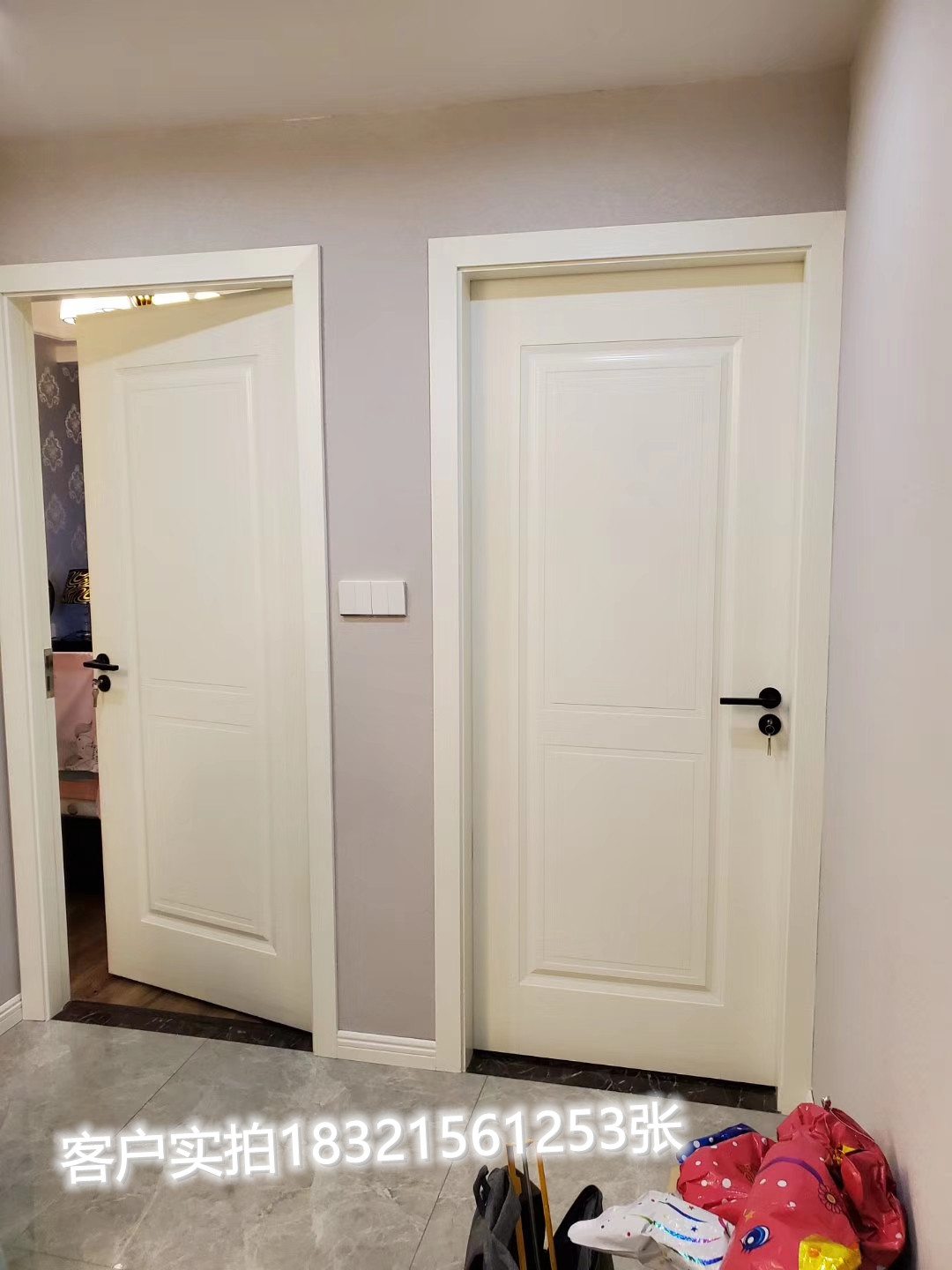 定制法式门卧室套装门实木烤漆门木门室内门房门套厨卫移门隐形门(图87)