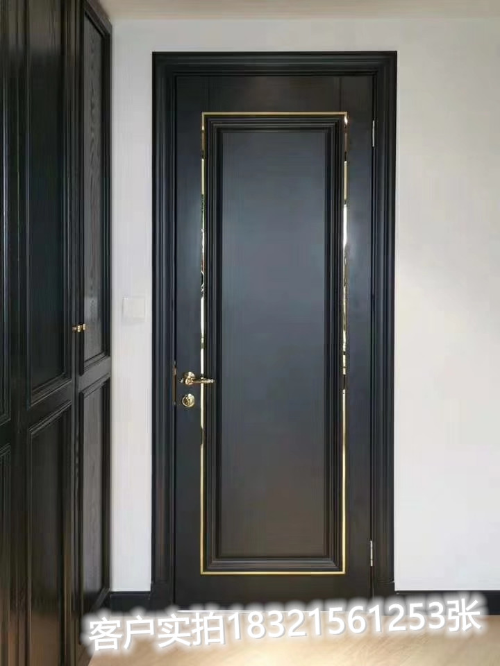 定制法式门卧室套装门实木烤漆门木门室内门房门套厨卫移门隐形门(图85)