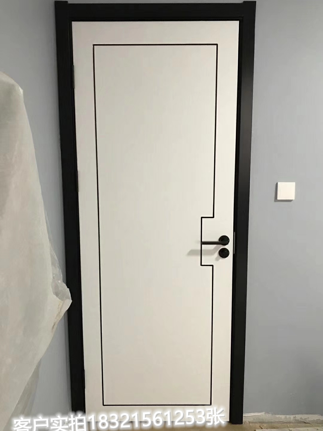 定制法式门卧室套装门实木烤漆门木门室内门房门套厨卫移门隐形门(图89)