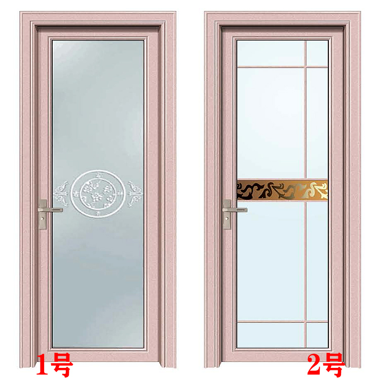 定制卫生间门铝合金室内门厨房门家用烤漆门浴室厕所玻璃门欧式门(图8)