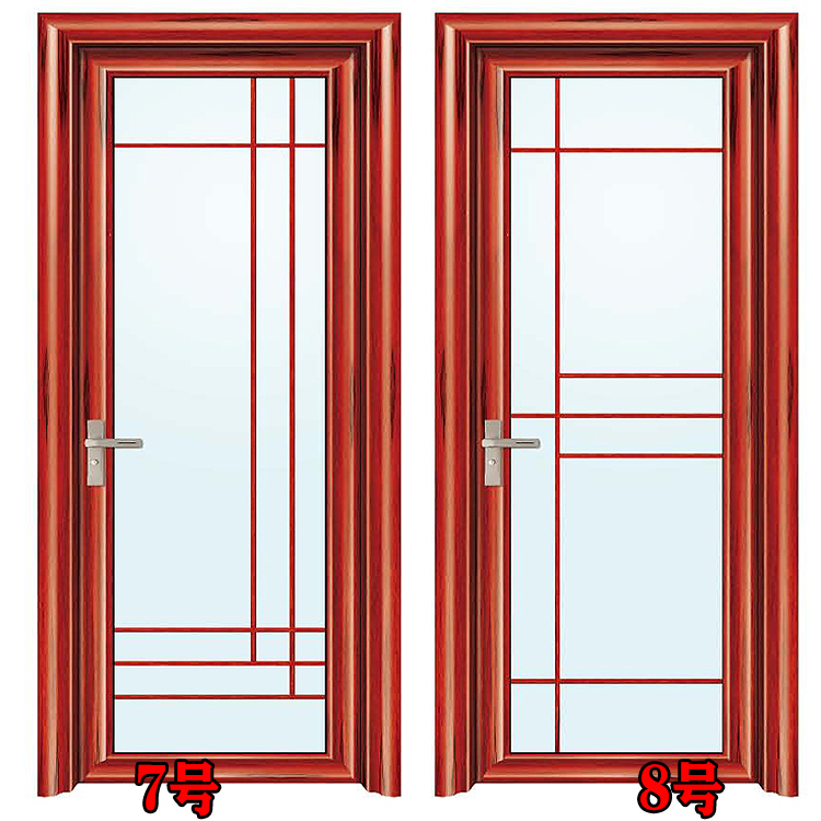 定制卫生间门铝合金室内门厨房门家用烤漆门浴室厕所玻璃门欧式门(图11)