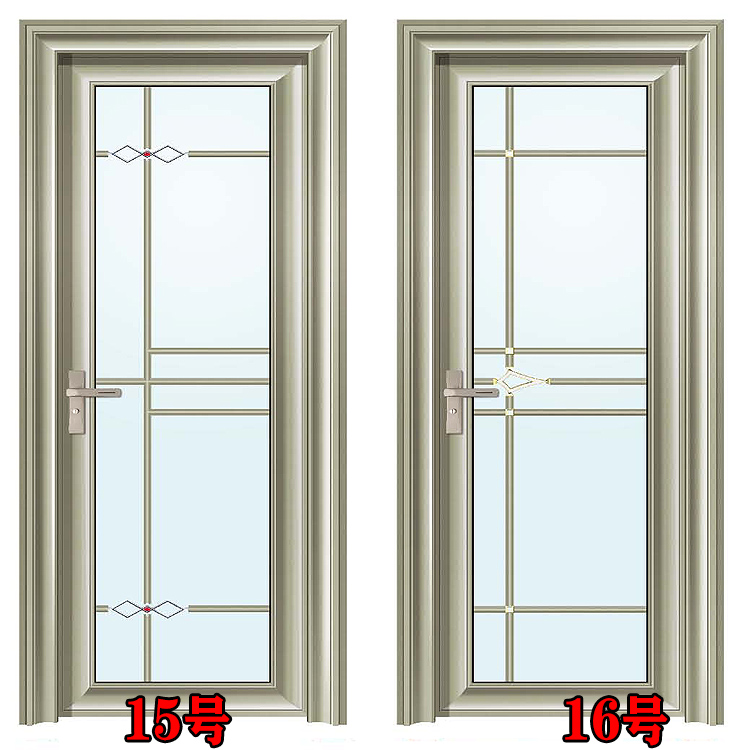 定制卫生间门铝合金室内门厨房门家用烤漆门浴室厕所玻璃门欧式门(图15)