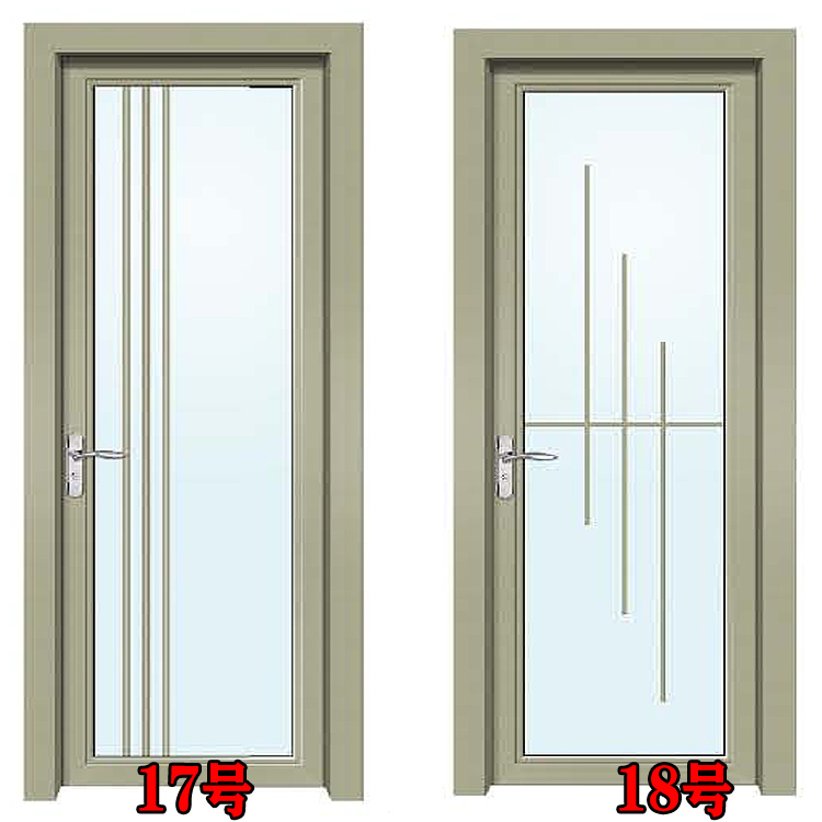 定制卫生间门铝合金室内门厨房门家用烤漆门浴室厕所玻璃门欧式门(图16)