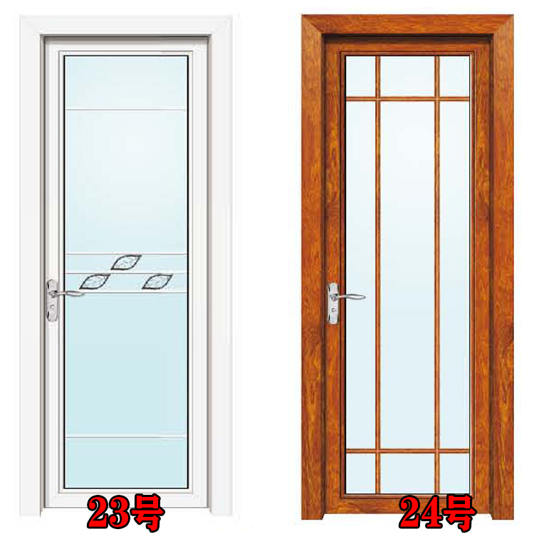 定制卫生间门铝合金室内门厨房门家用烤漆门浴室厕所玻璃门欧式门(图19)
