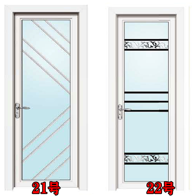 定制卫生间门铝合金室内门厨房门家用烤漆门浴室厕所玻璃门欧式门(图18)