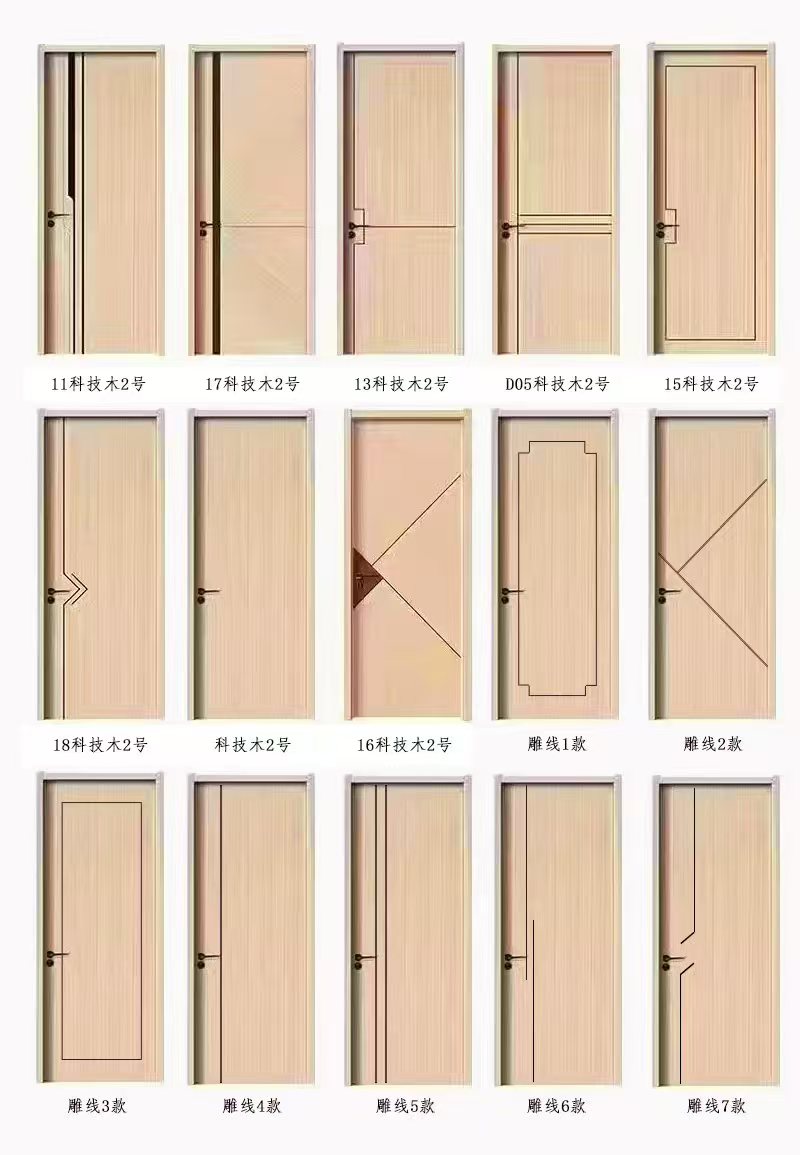 碳晶烤漆卧室门出租房门碳纤生态实木复合烤漆实木复合隔音加厚(图10)