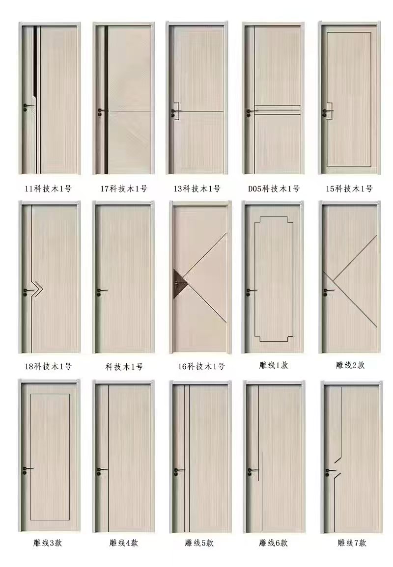 碳晶烤漆卧室门出租房门碳纤生态实木复合烤漆实木复合隔音加厚(图11)