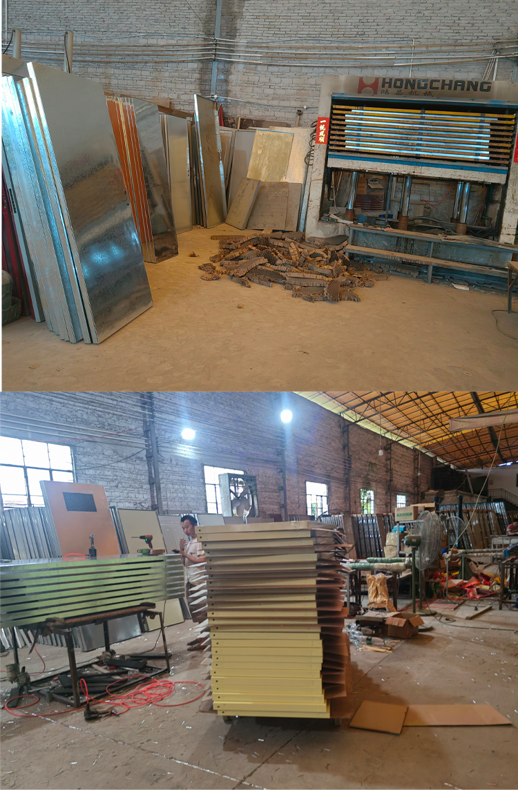 佛山室内房间门复合门烤漆门工程门隔墙门钢塑门出租房门现货定制(图9)