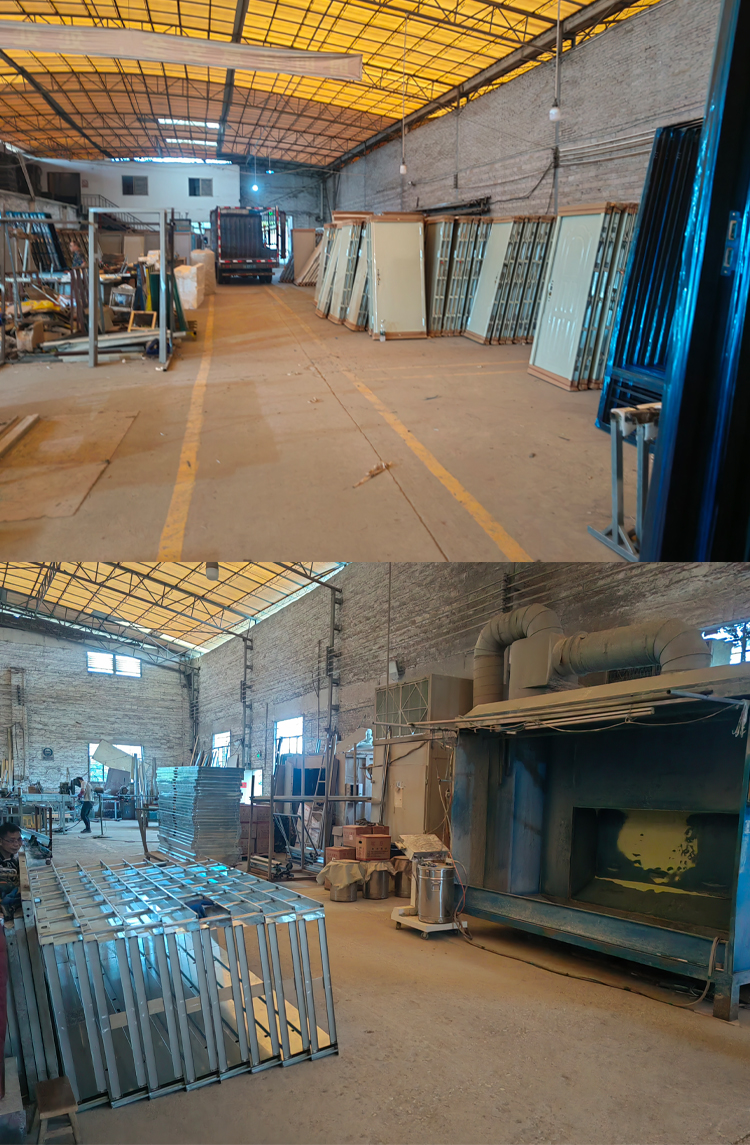 佛山室内房间门复合门烤漆门工程门隔墙门钢塑门出租房门现货定制(图8)