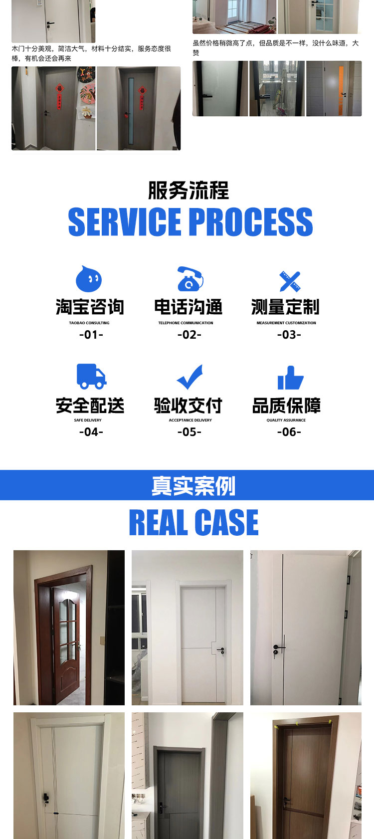 上海卧室门实木复合多层烤漆门免漆门定做 实木门定制室内门包安.(图8)