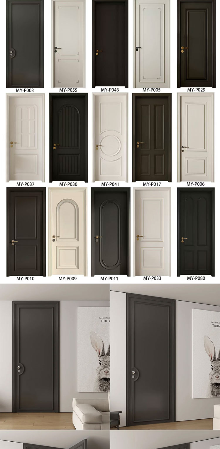 上海卧室门实木复合多层烤漆门免漆门定做 实木门定制室内门包安.(图12)