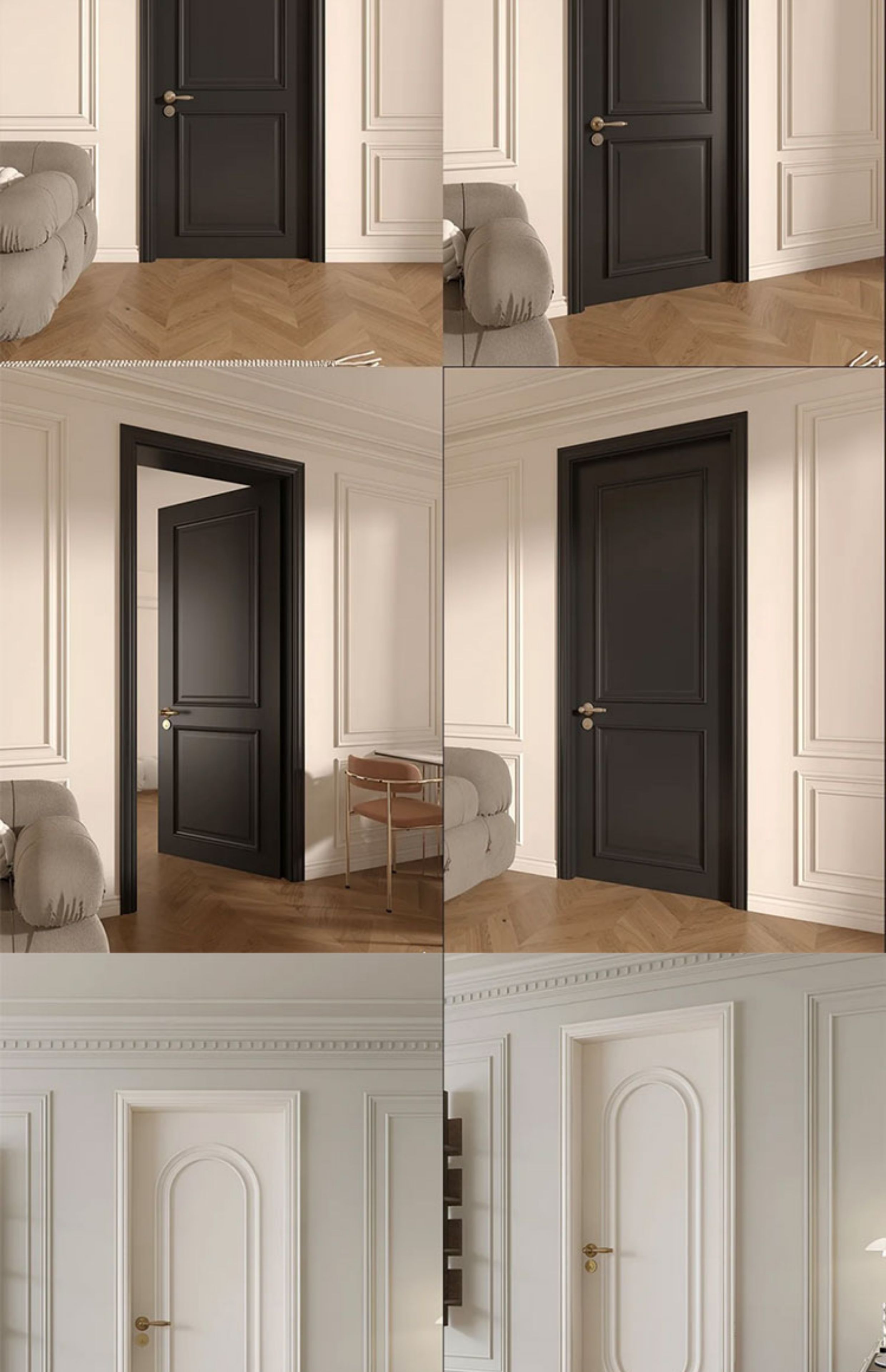 上海卧室门实木复合多层烤漆门免漆门定做 实木门定制室内门包安.(图15)