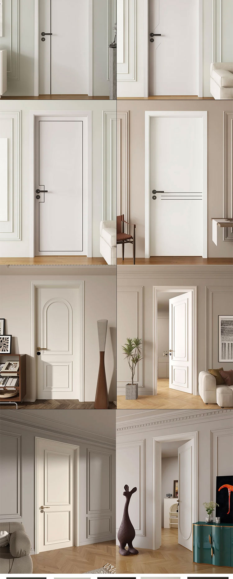 上海卧室门实木复合多层烤漆门免漆门定做 实木门定制室内门包安.(图11)