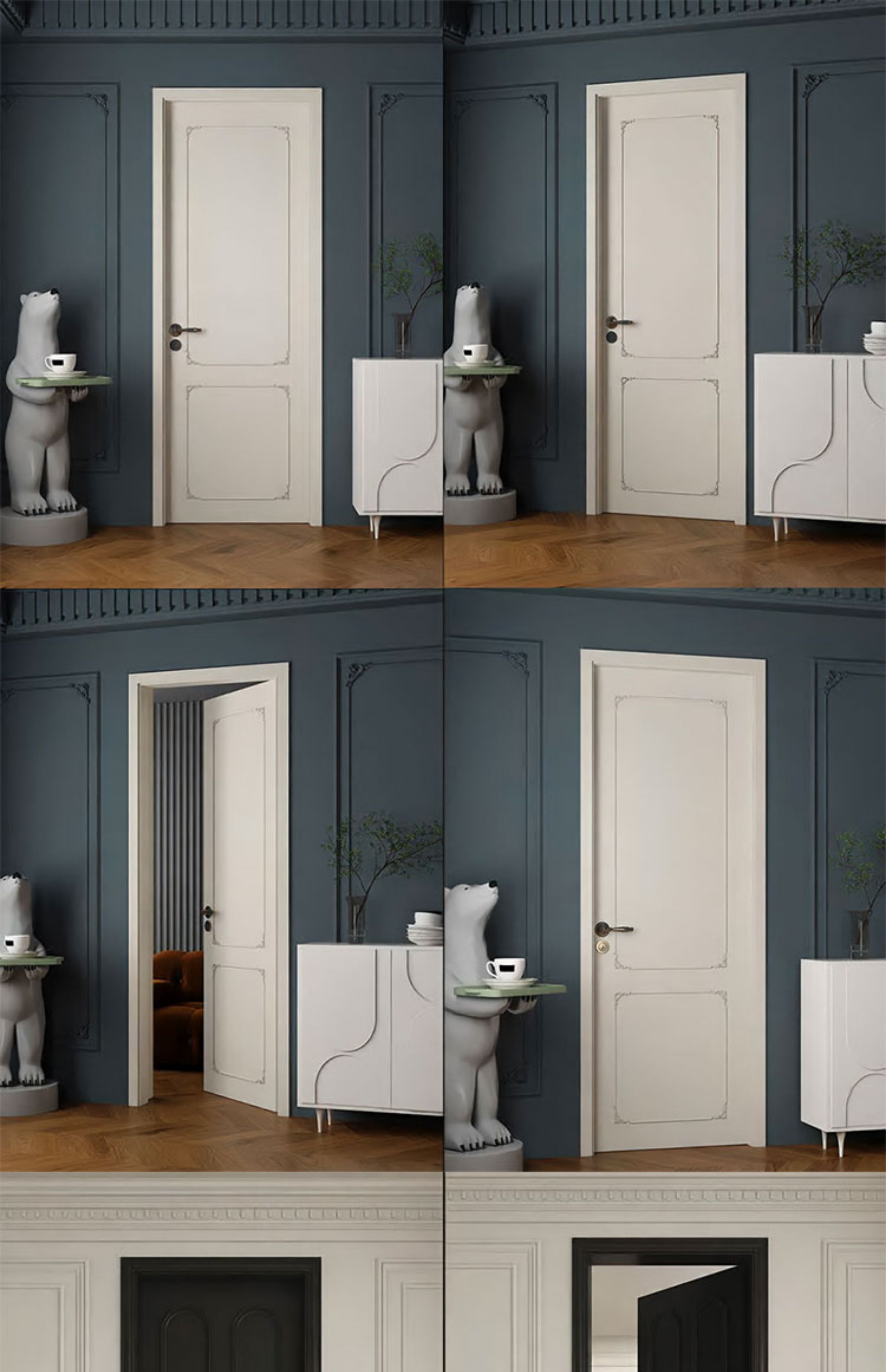 上海卧室门实木复合多层烤漆门免漆门定做 实木门定制室内门包安.(图17)