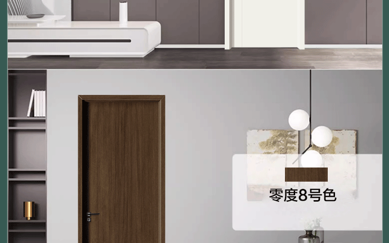 包邮上门安装白色卧室门实木烤漆门实木复室内卧室木门免漆碳晶门(图11)