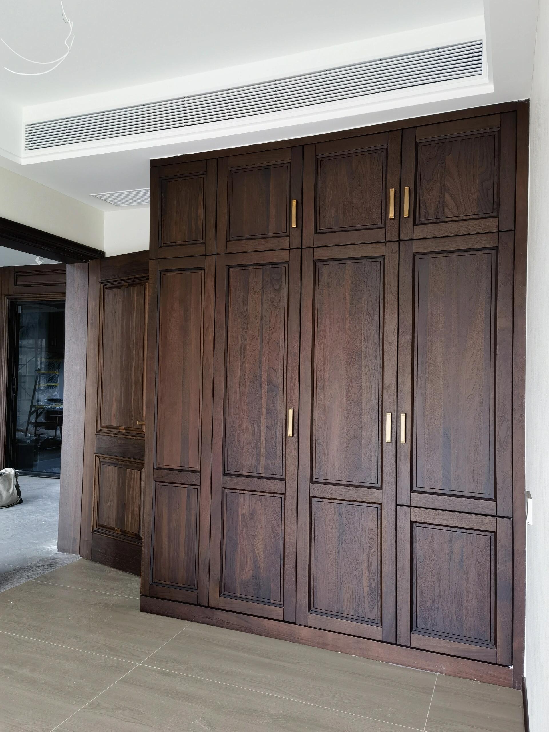 实木门卧室门橡木烤漆门房间门全实木门别墅套装门室内门新中式(图19)