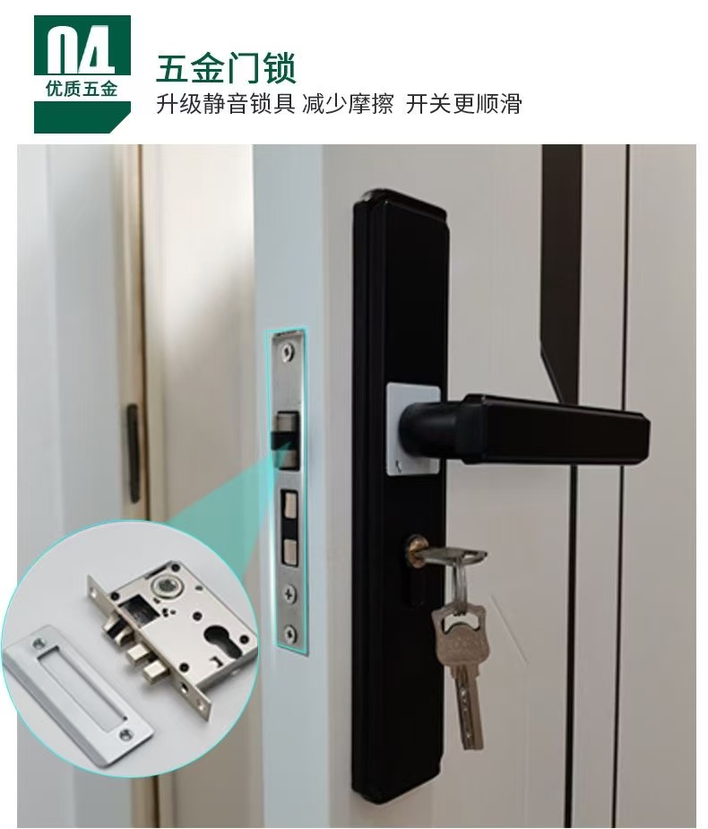 定制免漆门卧室门出租房简装办公室门酒店房间木门实木复合房门(图6)