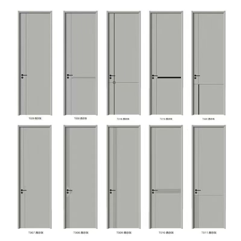 定制免漆门卧室门出租房简装办公室门酒店房间木门实木复合房门(图14)