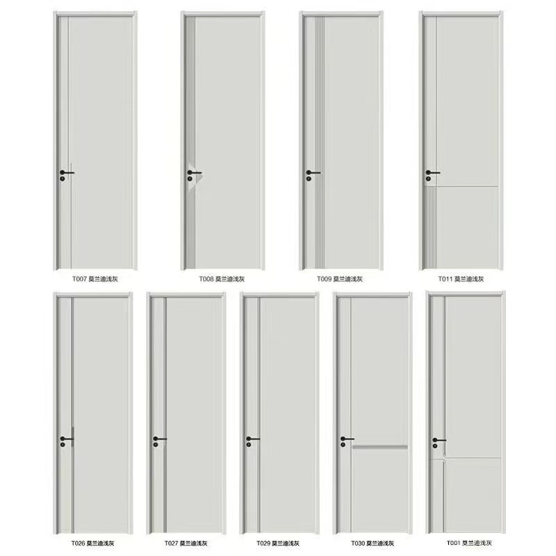 定制免漆门卧室门出租房简装办公室门酒店房间木门实木复合房门(图15)