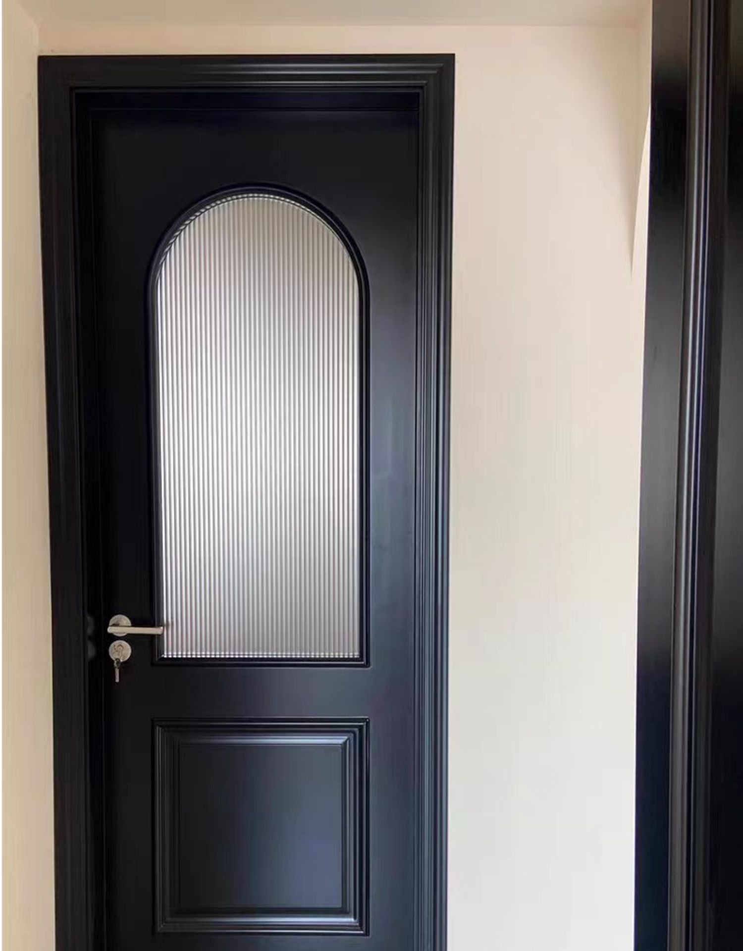 法式实木复合烤漆门生态门多层实木门卧室门套装门室内静音门房门(图12)