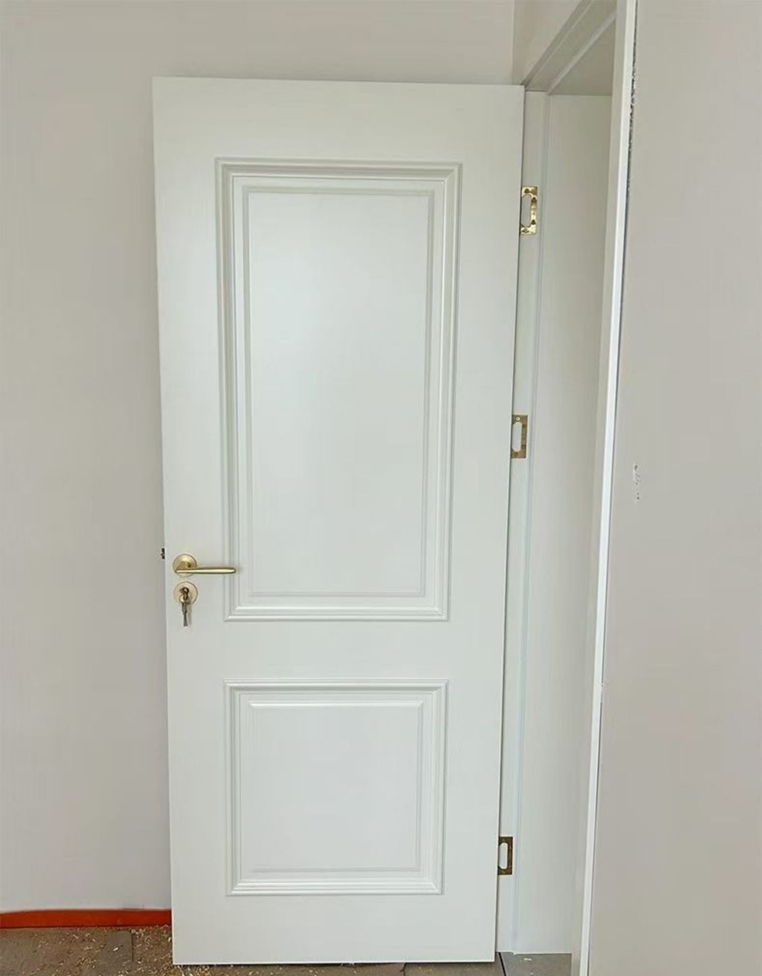 法式实木复合烤漆门生态门多层实木门卧室门套装门室内静音门房门(图18)