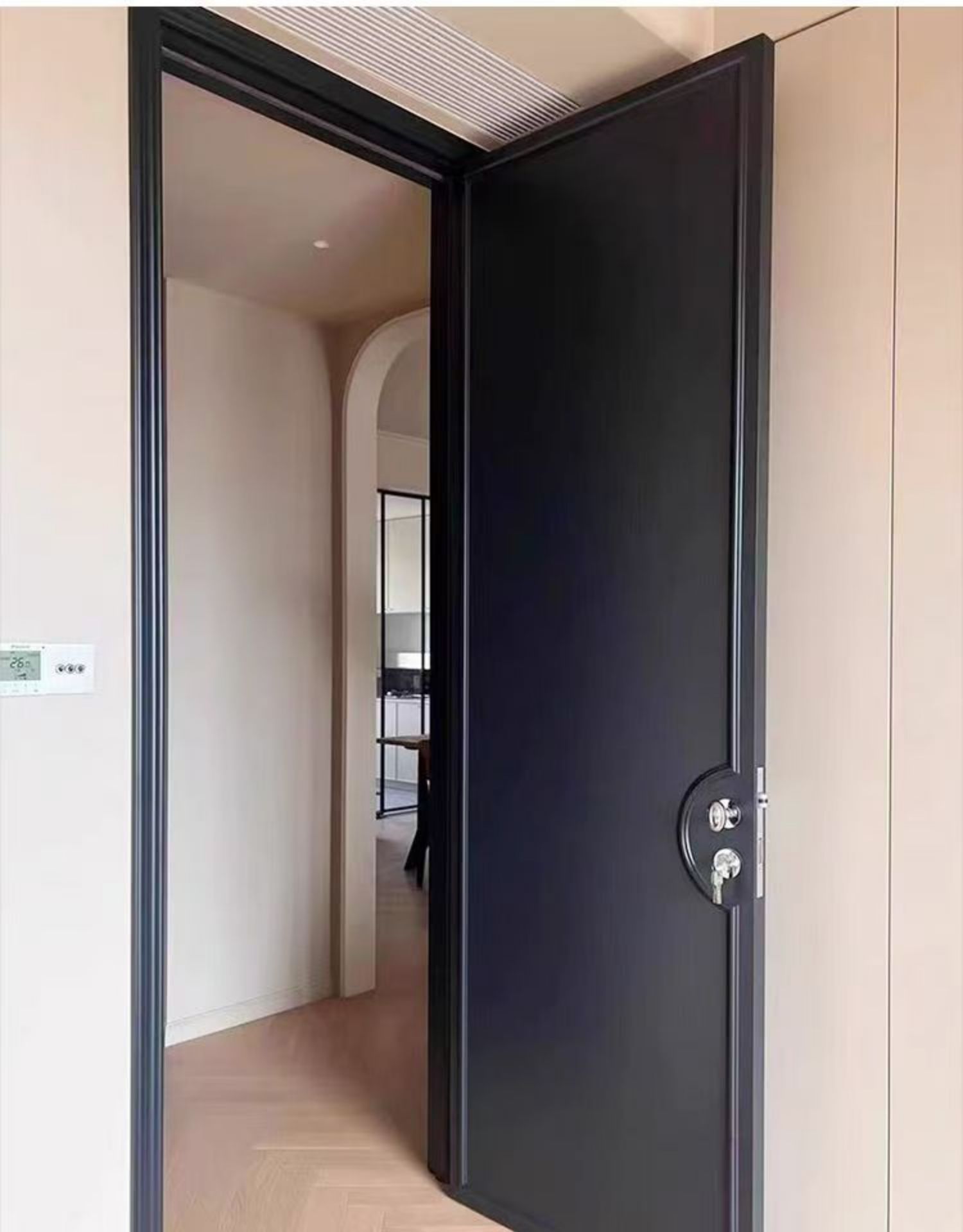 法式实木复合烤漆门生态门多层实木门卧室门套装门室内静音门房门(图25)