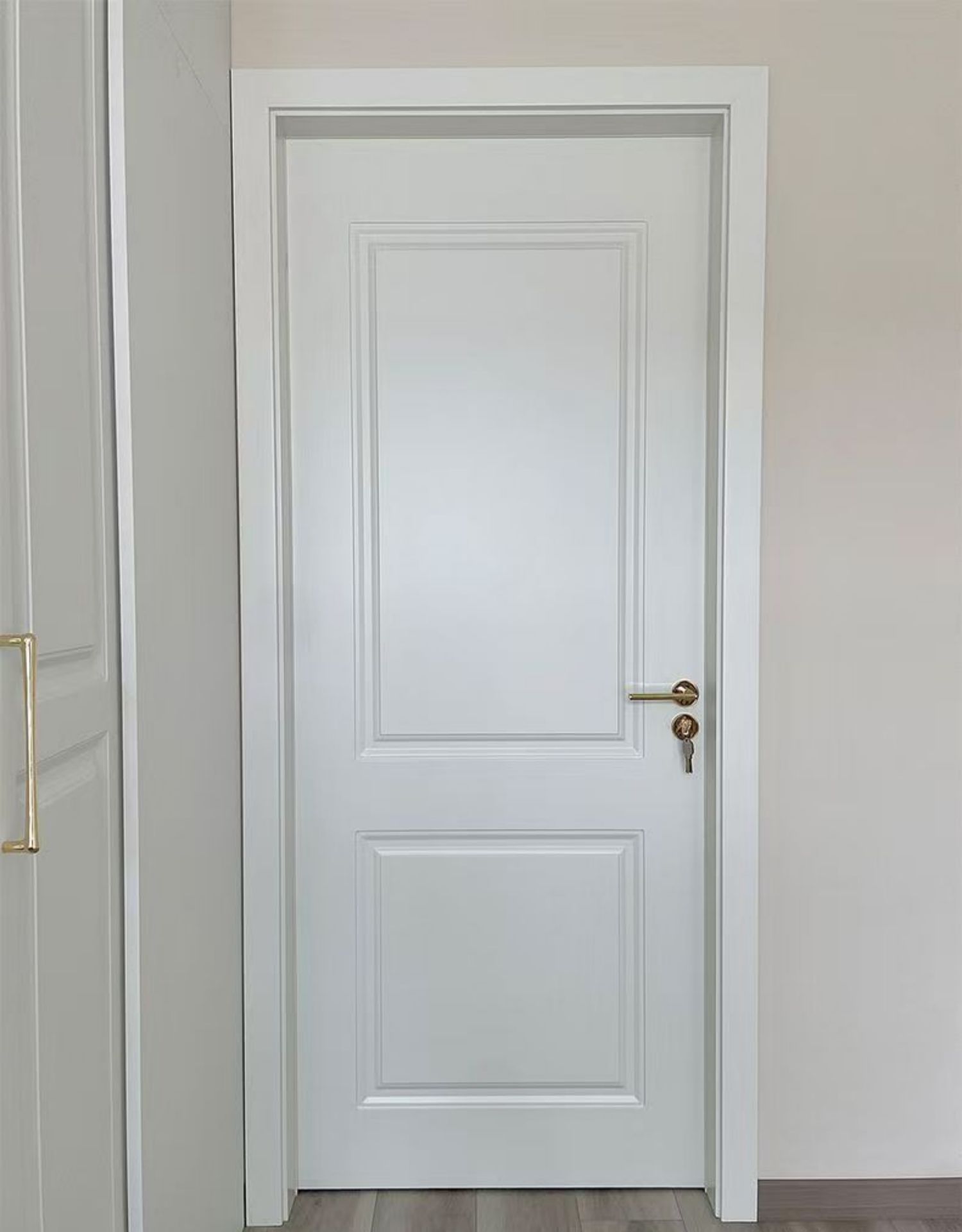 法式实木复合烤漆门生态门多层实木门卧室门套装门室内静音门房门(图33)