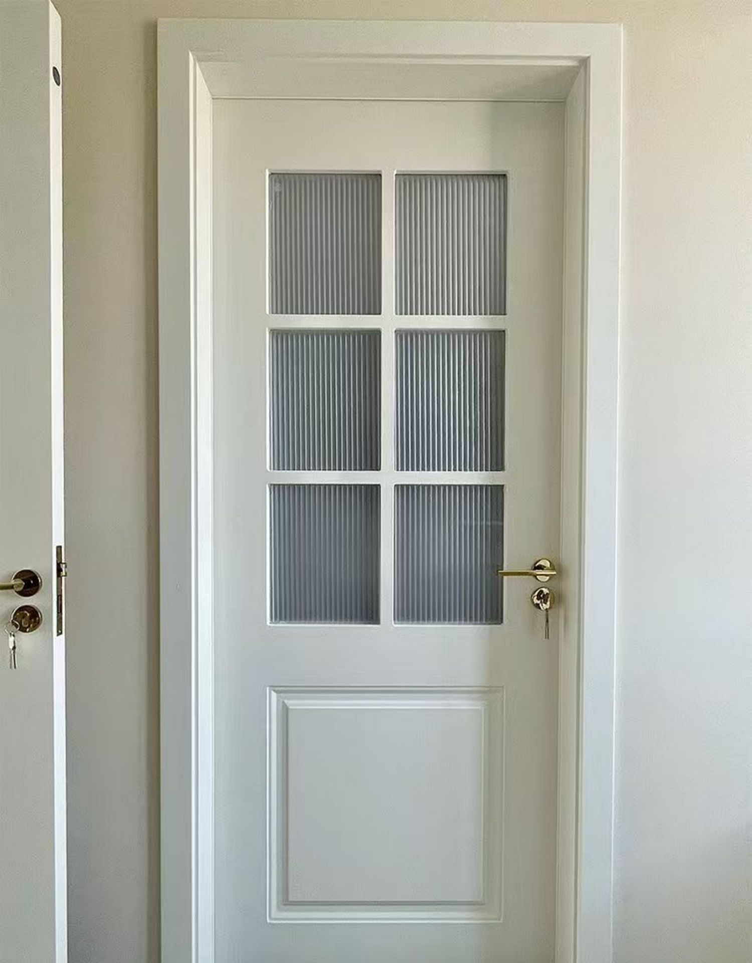 法式实木复合烤漆门生态门多层实木门卧室门套装门室内静音门房门(图35)