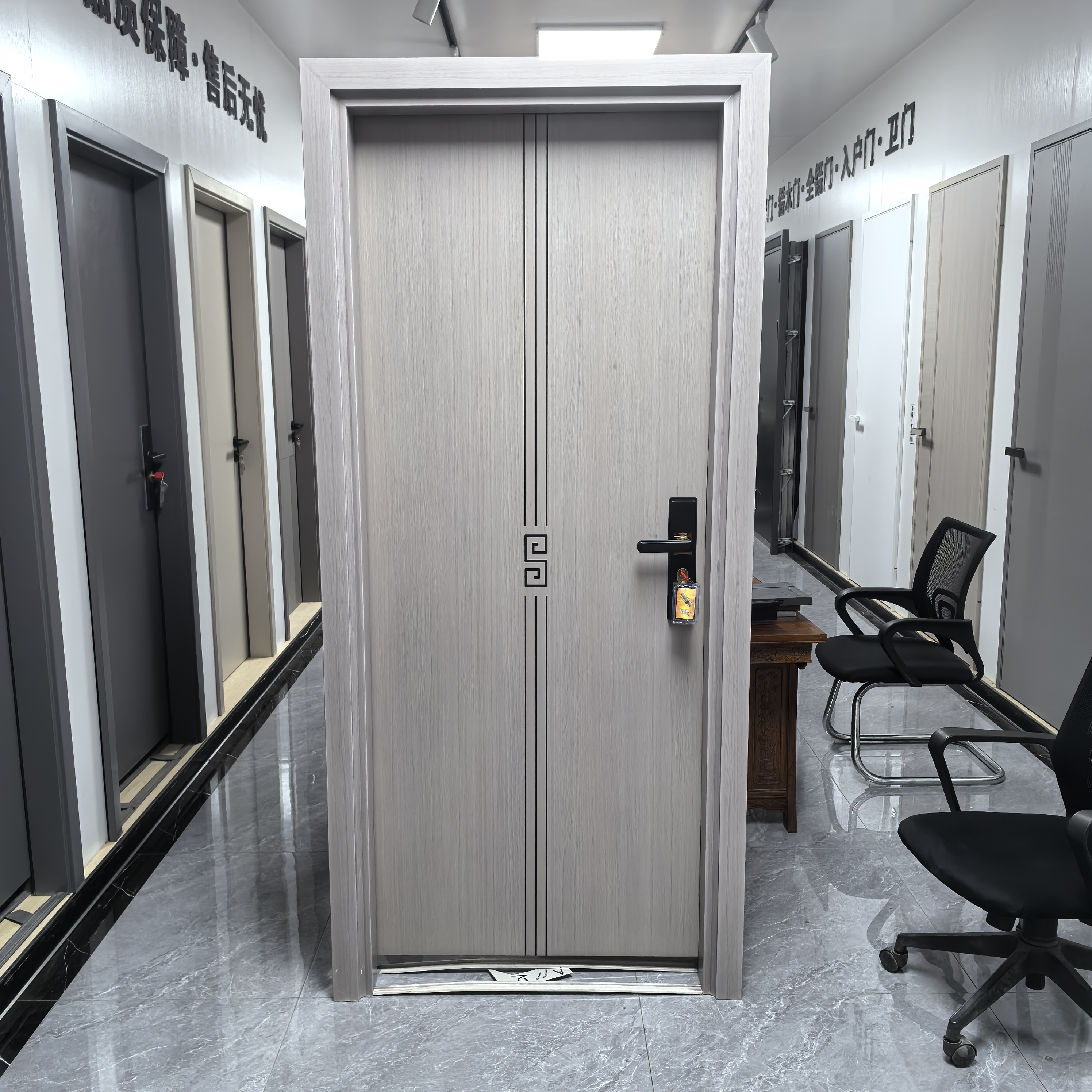 佛山工厂直销锌合金室内门特厚房间门卧室门简约平开门烤漆钢质门(图6)