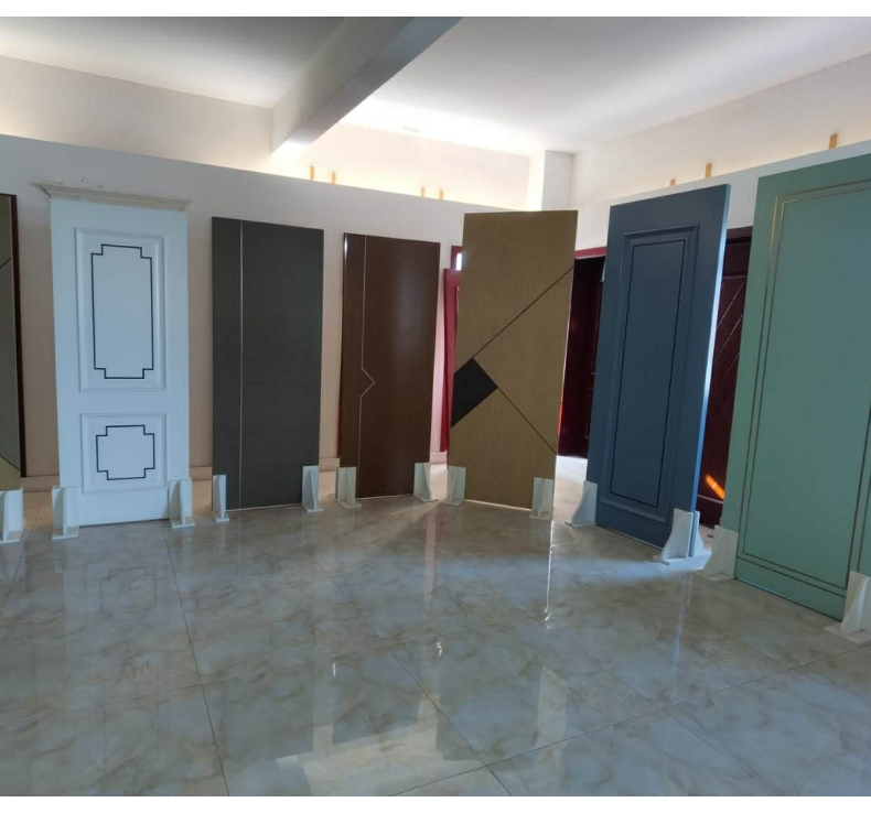 多层实木复合房门白色灰色定制新款烤漆室内木门厨房(图1)