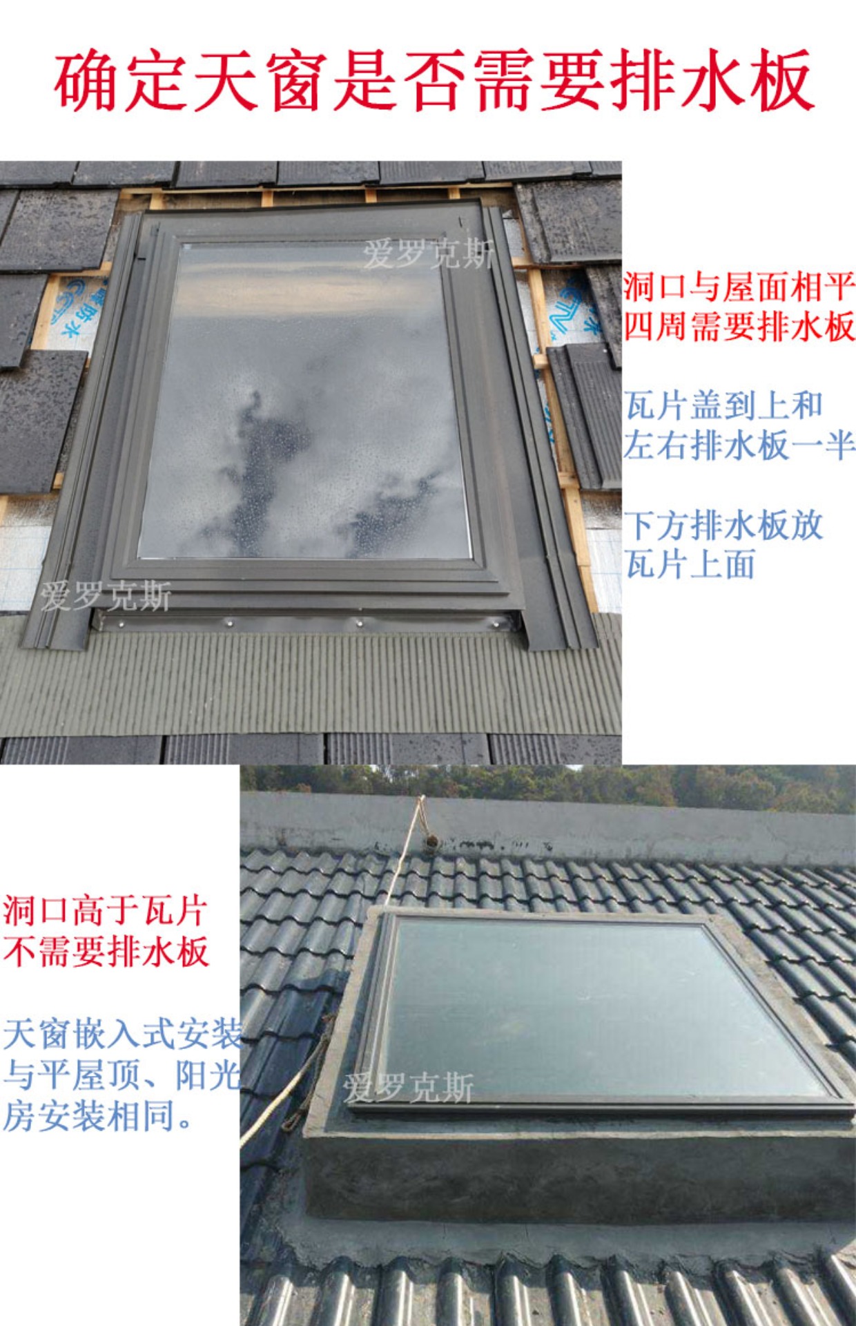 加厚铝合金斜屋顶天窗斜屋面阁楼天窗盖阳光房手动天窗地下室采光(图6)