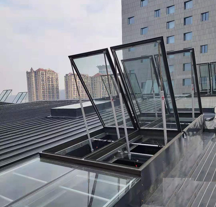 加厚铝合金斜屋顶天窗斜屋面阁楼天窗盖阳光房手动天窗地下室采光(图14)