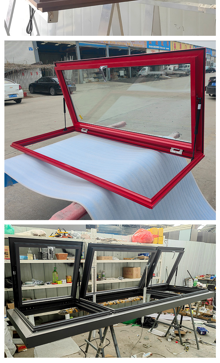 铝合金天窗定制平顶斜屋顶阁楼通风采光井阳光房平移电动手动天窗(图12)