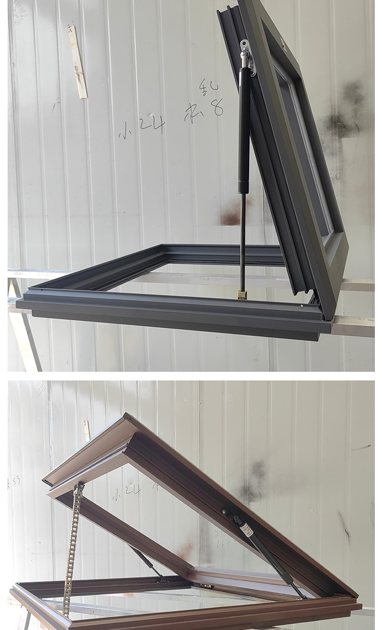 铝合金天窗定制平顶斜屋顶阁楼通风采光井阳光房平移电动手动天窗(图11)