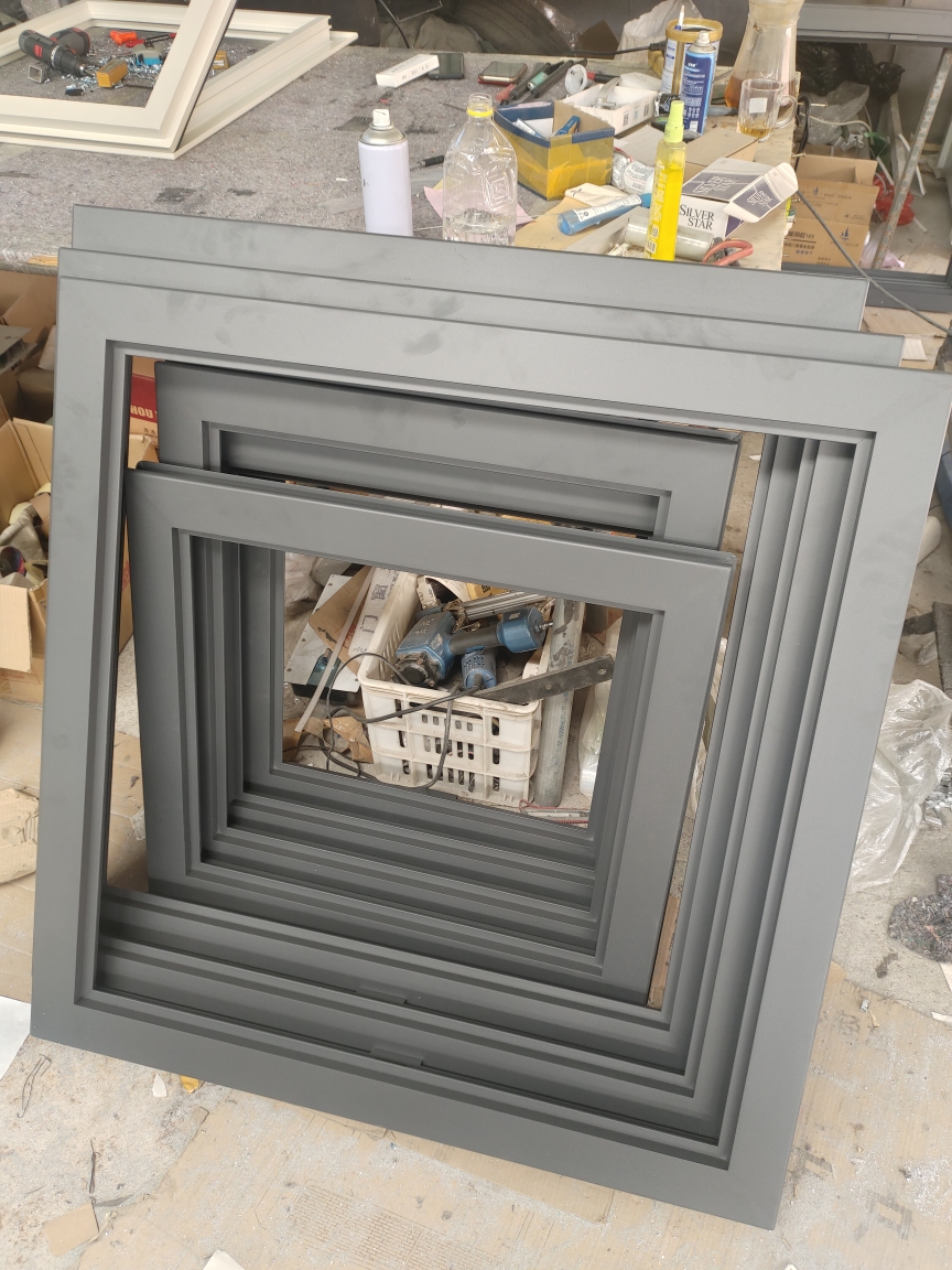 铝合金电动天窗斜平屋顶天窗盖阳光房阁楼采光井地下室定制加厚(图9)