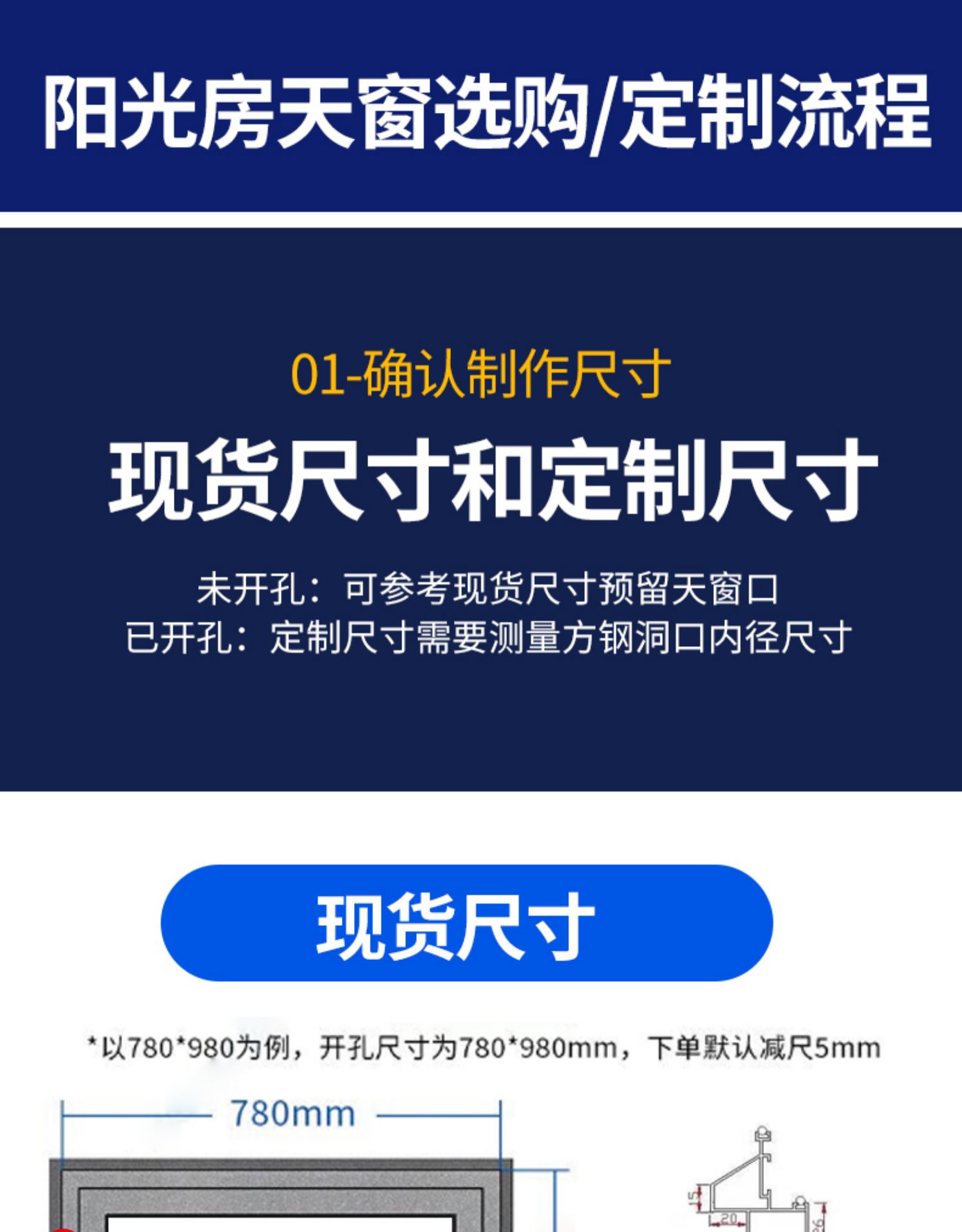 加厚铝合金斜屋顶天窗平顶房阳光房阁楼天窗盖地下室采光井老虎窗(图2)