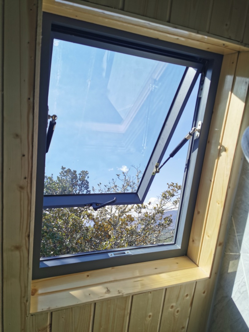 手动电动天窗铝合金定制屋顶阁楼平移玻璃地下室采光井阳光房天窗(图10)