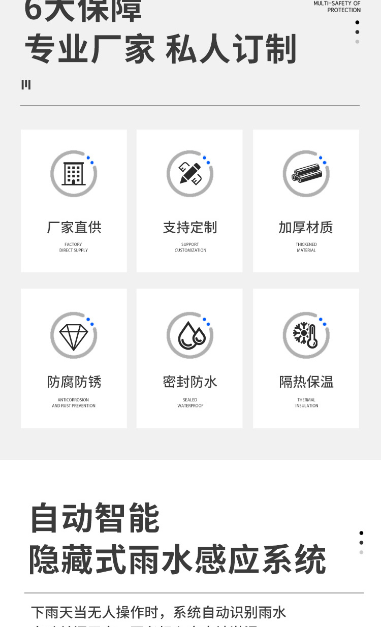 加厚铝合金天窗定制斜屋顶屋面阳光房阁楼采光井电动手动平移天窗(图2)